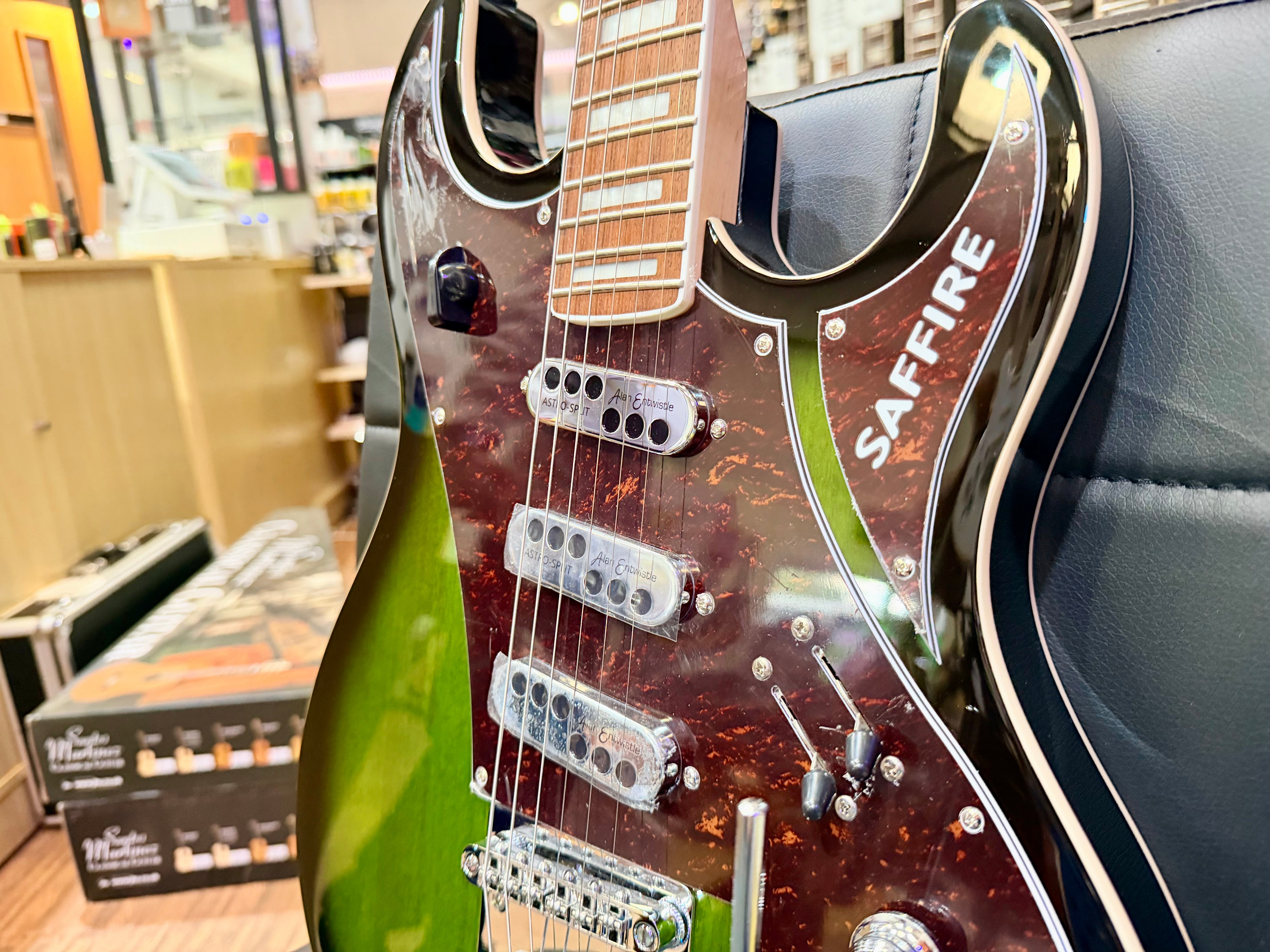 🔥NEW🔥 Rapier Saffire Ultra Electric Guitar~ Greenburst~ Astro-Split Pickups!