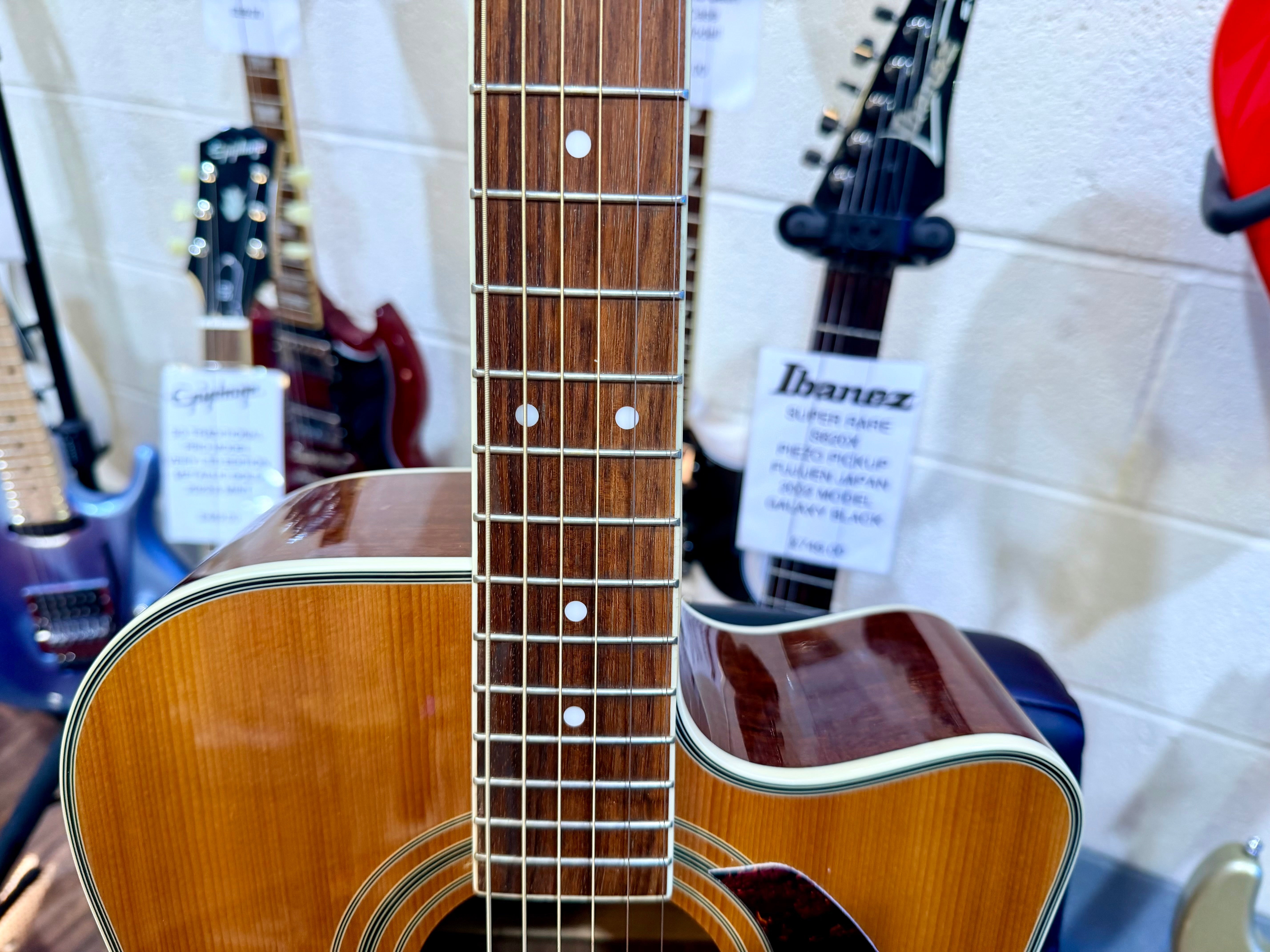 🌟2007🌟 Ibanez PF60SECE Electro-Acoustic Guitar~ Natural High Gloss~Dreadnought