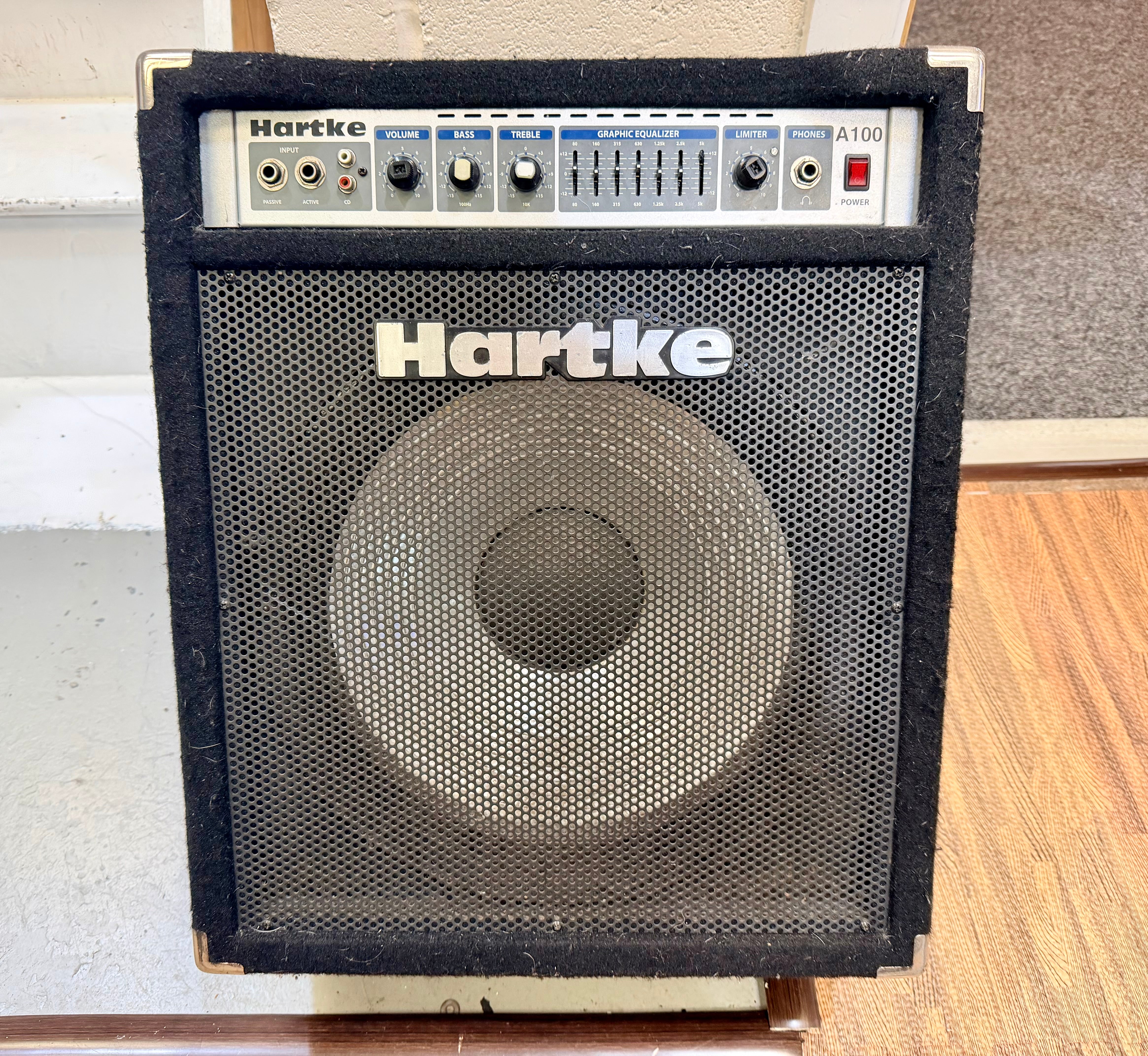 🔈 Hartke A100 Series 100W Bass Combo Amplifier 15” Aluminium Speaker Amp 🔈