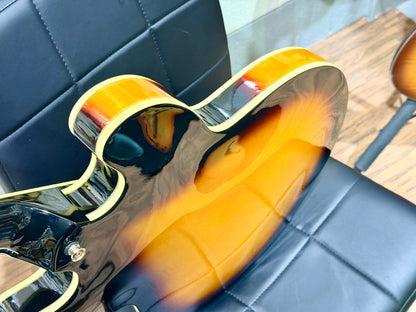 ☀️2013☀️ Epiphone Sheraton ii VS~ Vintage Sunburst~ Hollow-body~ Hard Case!