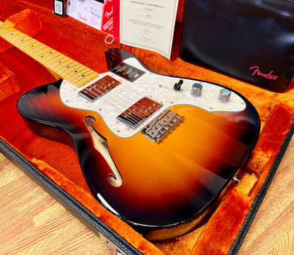✨2025✨ Fender American Vintage II 1972 Telecaster Thinline~ 3-Colour Sunburst!