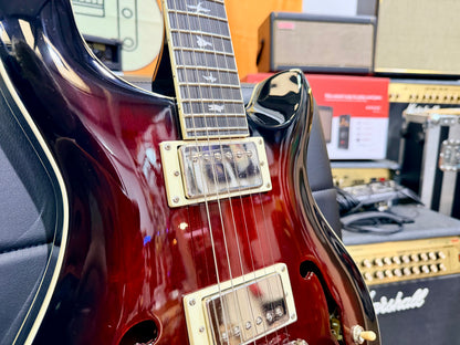 💥2022💥 PRS SE Standard Hollowbody Fire Red Burst + Hard Case~ Cherished!