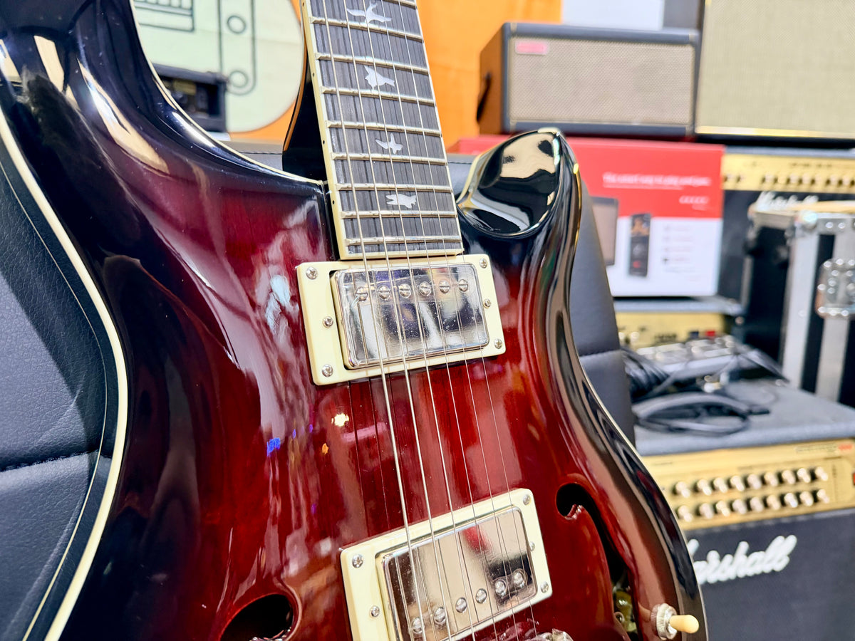 💥2022💥 PRS SE Standard Hollowbody Fire Red Burst + Hard Case~ Cherished!