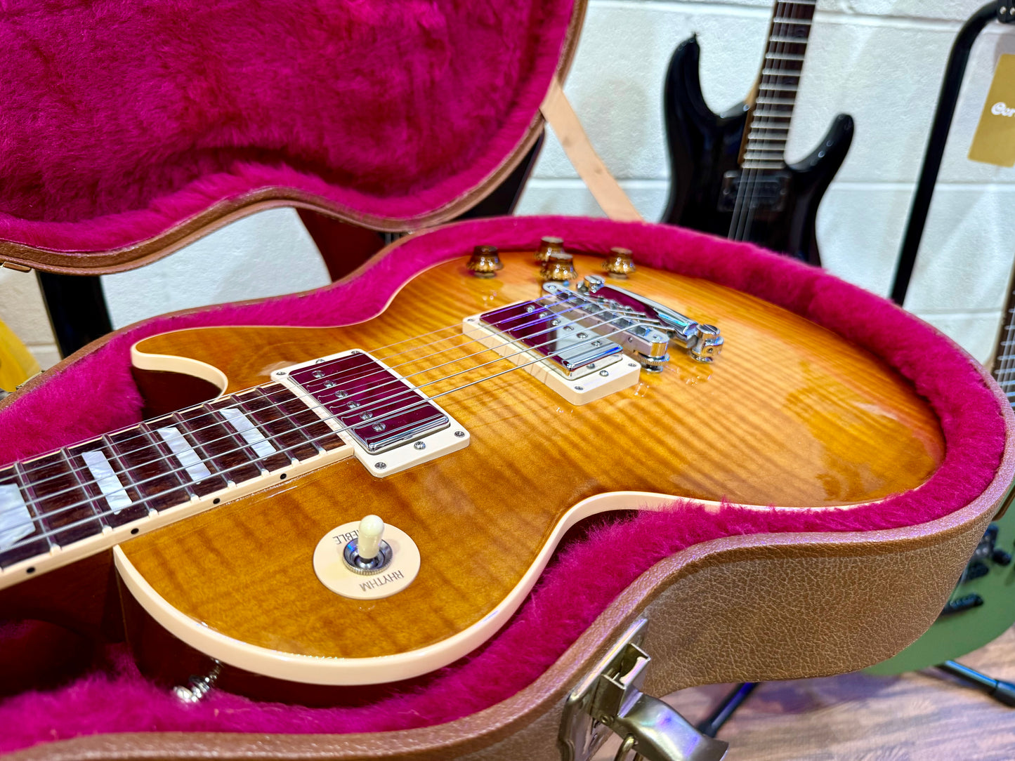 🔥2016 USA🔥 Gibson Les Paul Standard Honeyburst~ AAA Flame~ Hard Case & Candy!