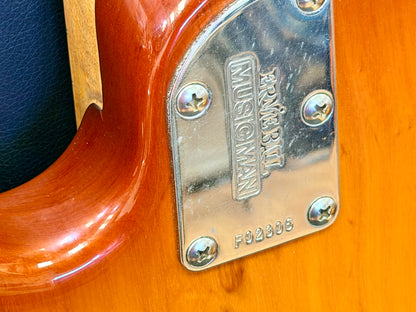 🇺🇸 Ernie Ball Music Man StingRay 4H 3EQ USA~ Honey Burst~ 2000 + Case 🇺🇸