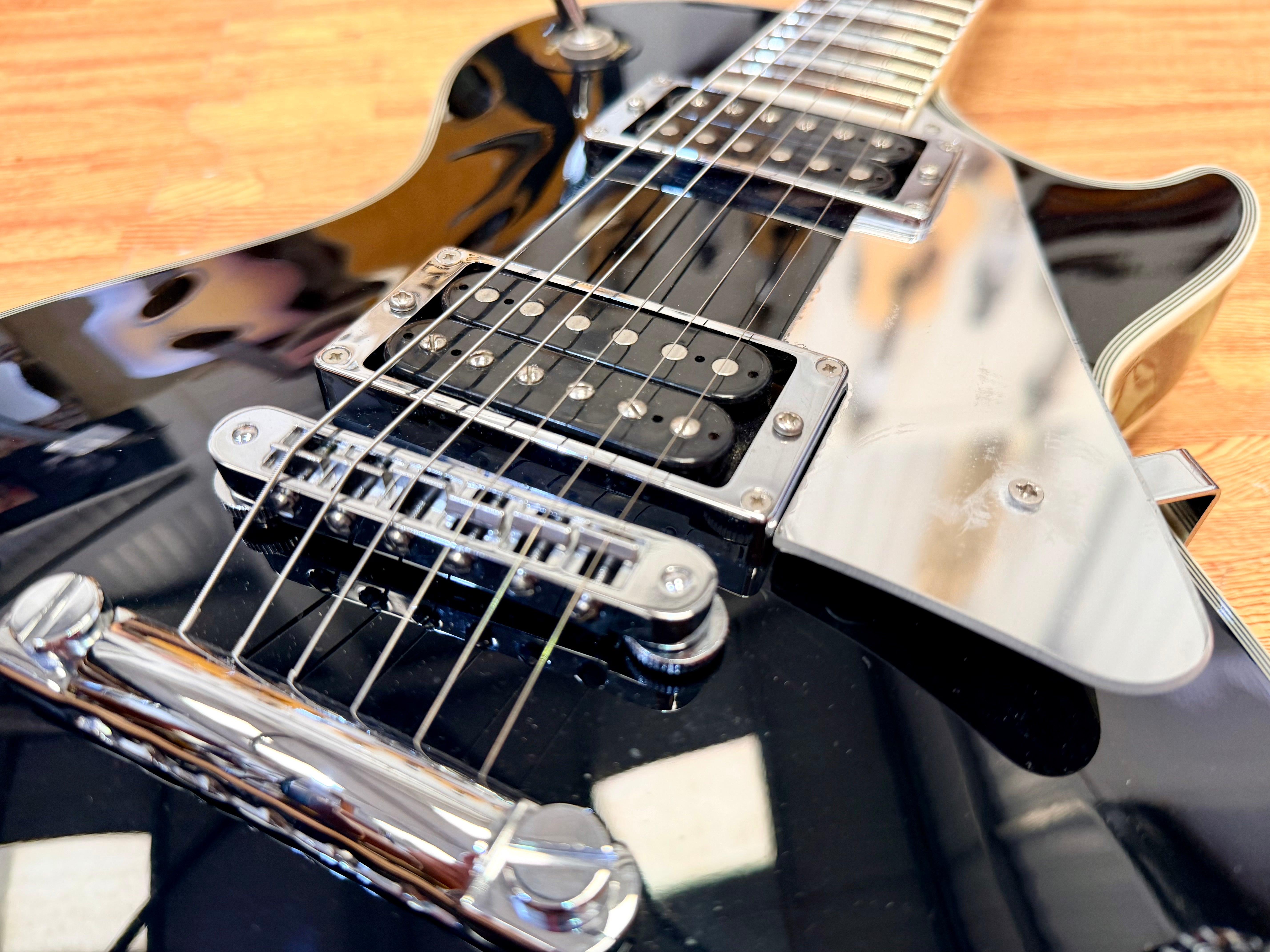 🔥2005🔥 Burny RLC-55JS John Sykes Les Paul Custom Signature Black~ Japan Import