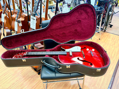 ✨VINTAGE✨ 1963 Harmony H53 Rocket~ Made in USA~ Semi-Hollow D’Armond P’up + Case