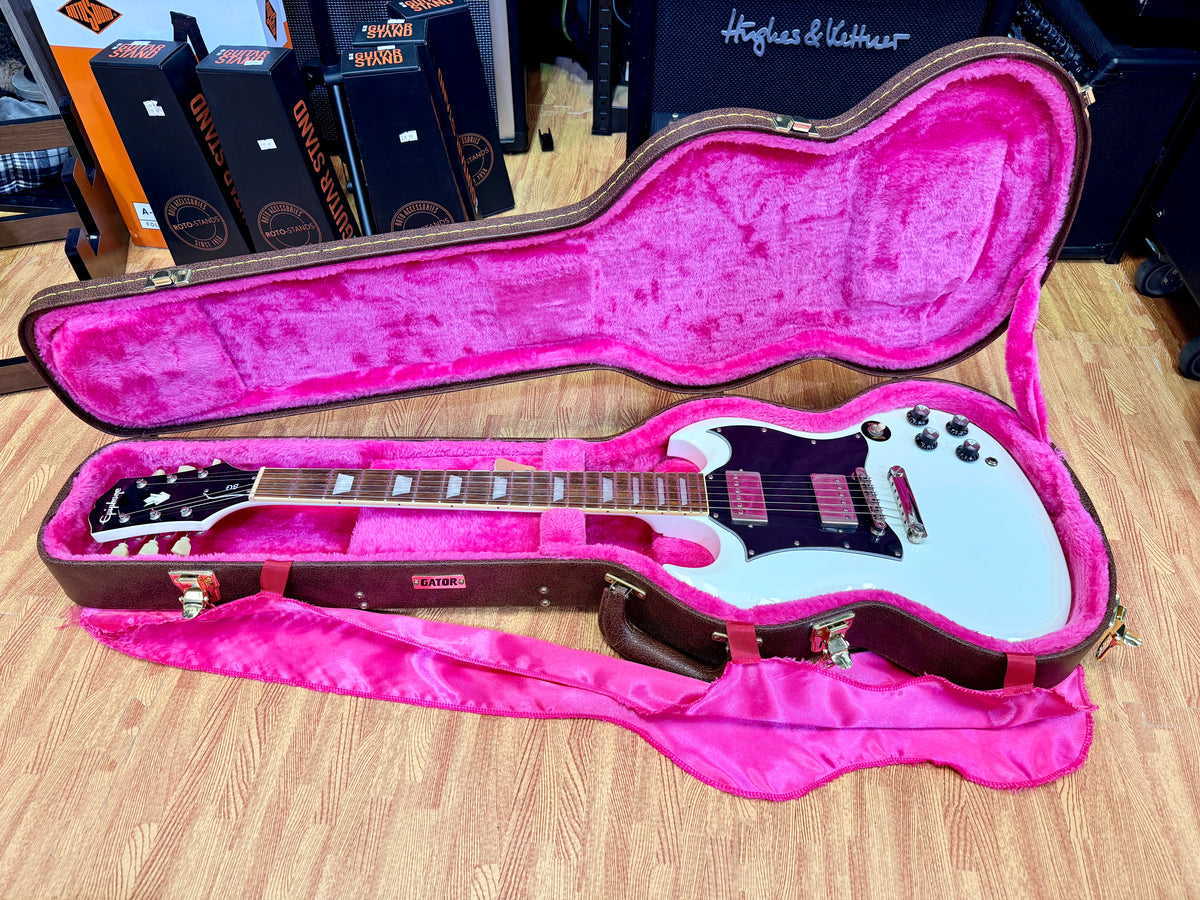 2020 Epiphone SG Standard Alpine White~ Gotoh Locking Tuners~ Gator Hard Case