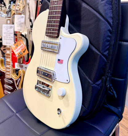 🌟NEW🌟 Harmony Juno Standard Electric~ Pearl White Gold Foil P90 + Mono Case!