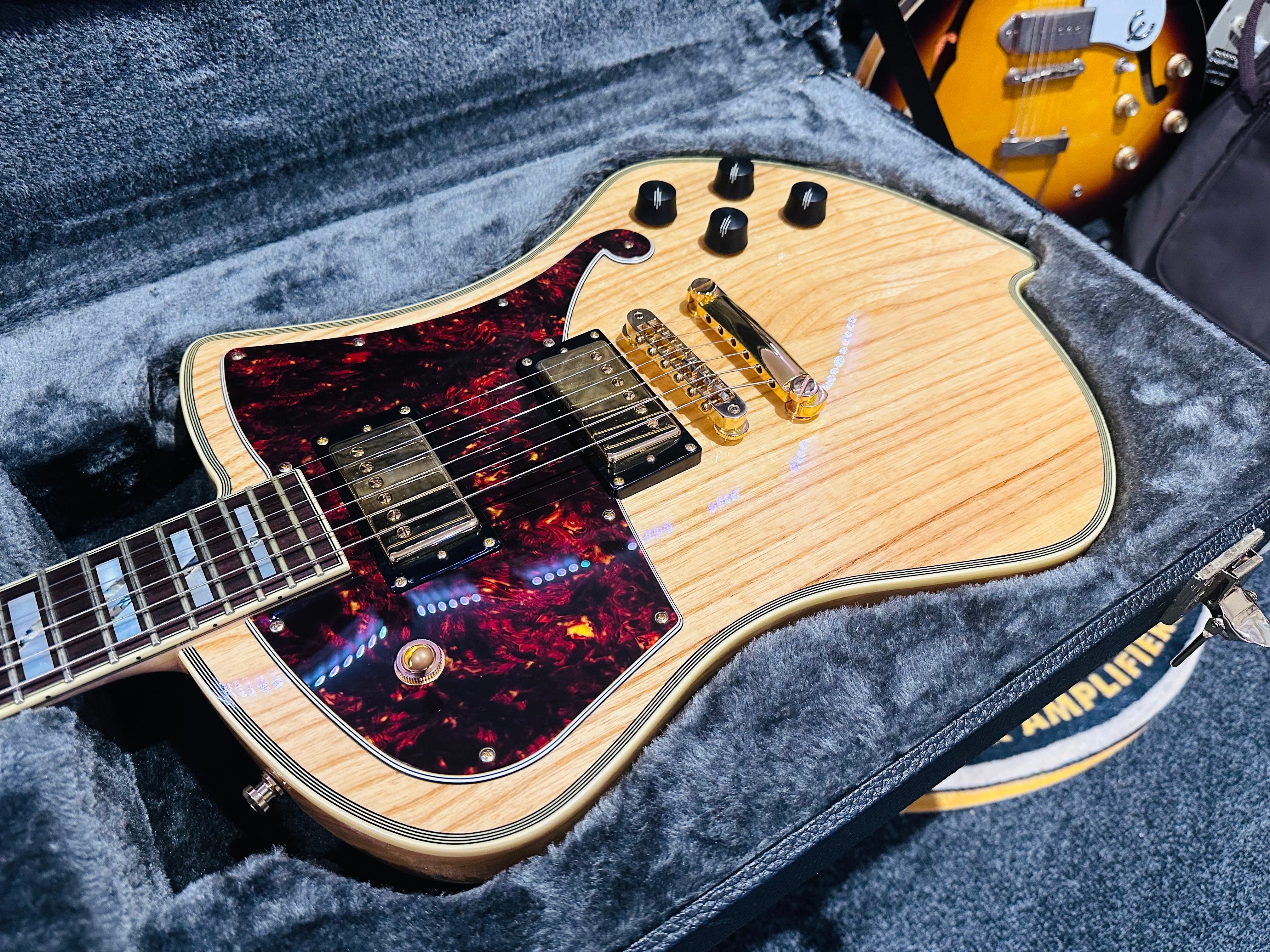 🌟MINT🌟 D'Angelico Ludlow Deluxe~ Swamp Ash Natural~2018~ Hard Case~MUST SEE 🌟