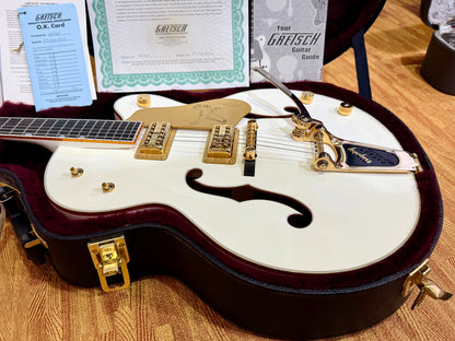 ✨MINT✨ 2013 Gretsch G6136T White Falcon MIJ~ Japan~ Bigsby~ Case & Docs~ Gold!