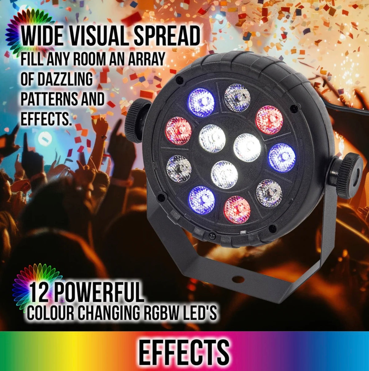 Kam Mini Par 12 USB Light Par Can RGBW Par Can DJ Disco Party