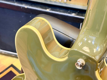 ⚡️2023⚡️ Epiphone Shinichi Ubukata ES-355 Olive Drab~ Inspired By Gibson Custom!