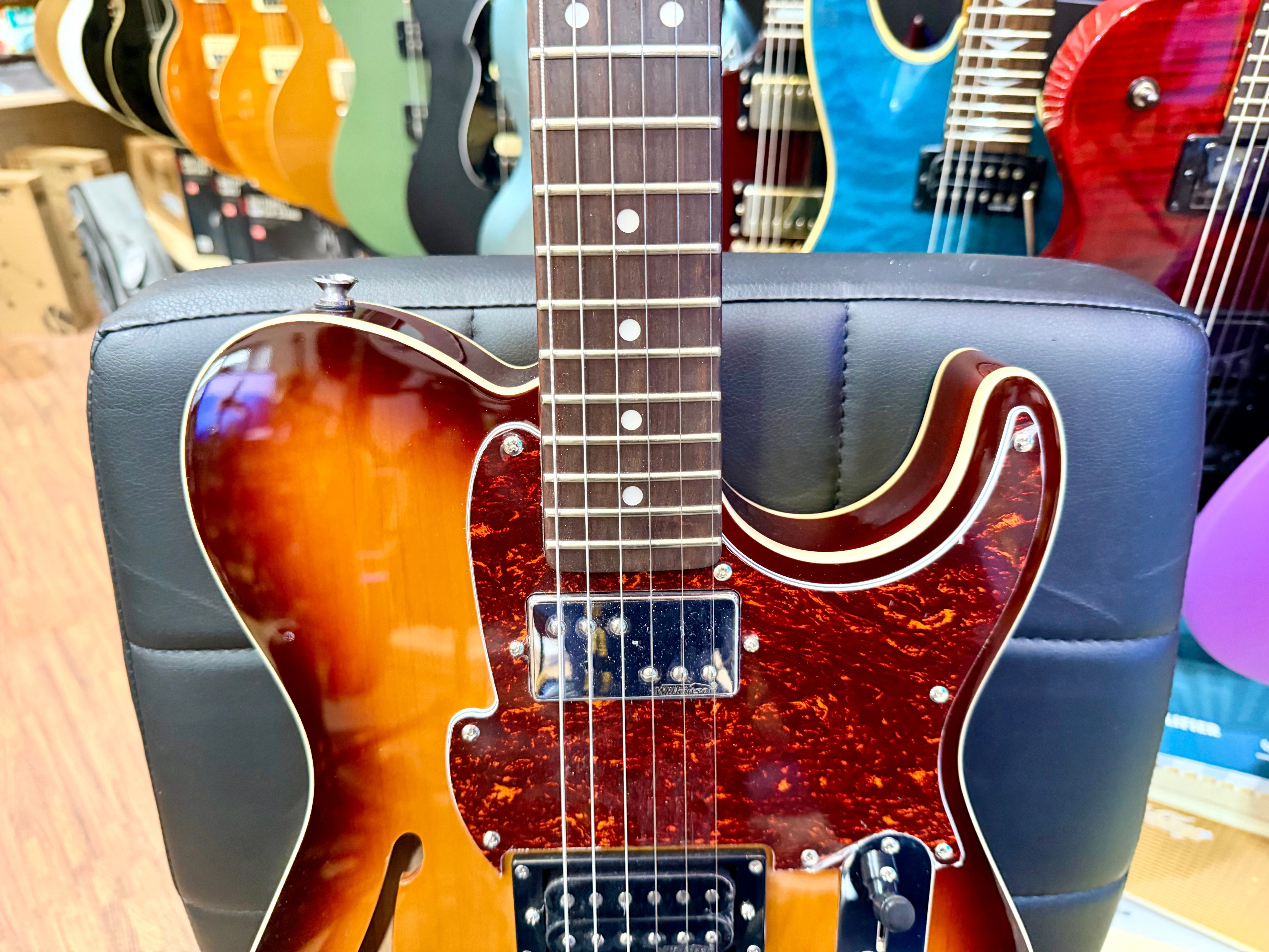 🔥RARE🔥 Vintage Country Squire Thinline Telecaster~ Pre Fret King Black Label!