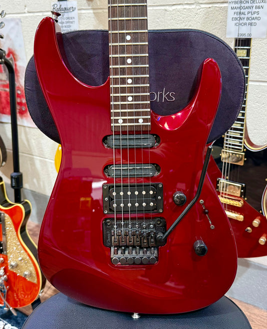 🔥 1989 JAPAN 🔥 Charvel Fusion Custom~ Candy Red~ Floyd Rose~ Dinky Body~ 24.75” Scale