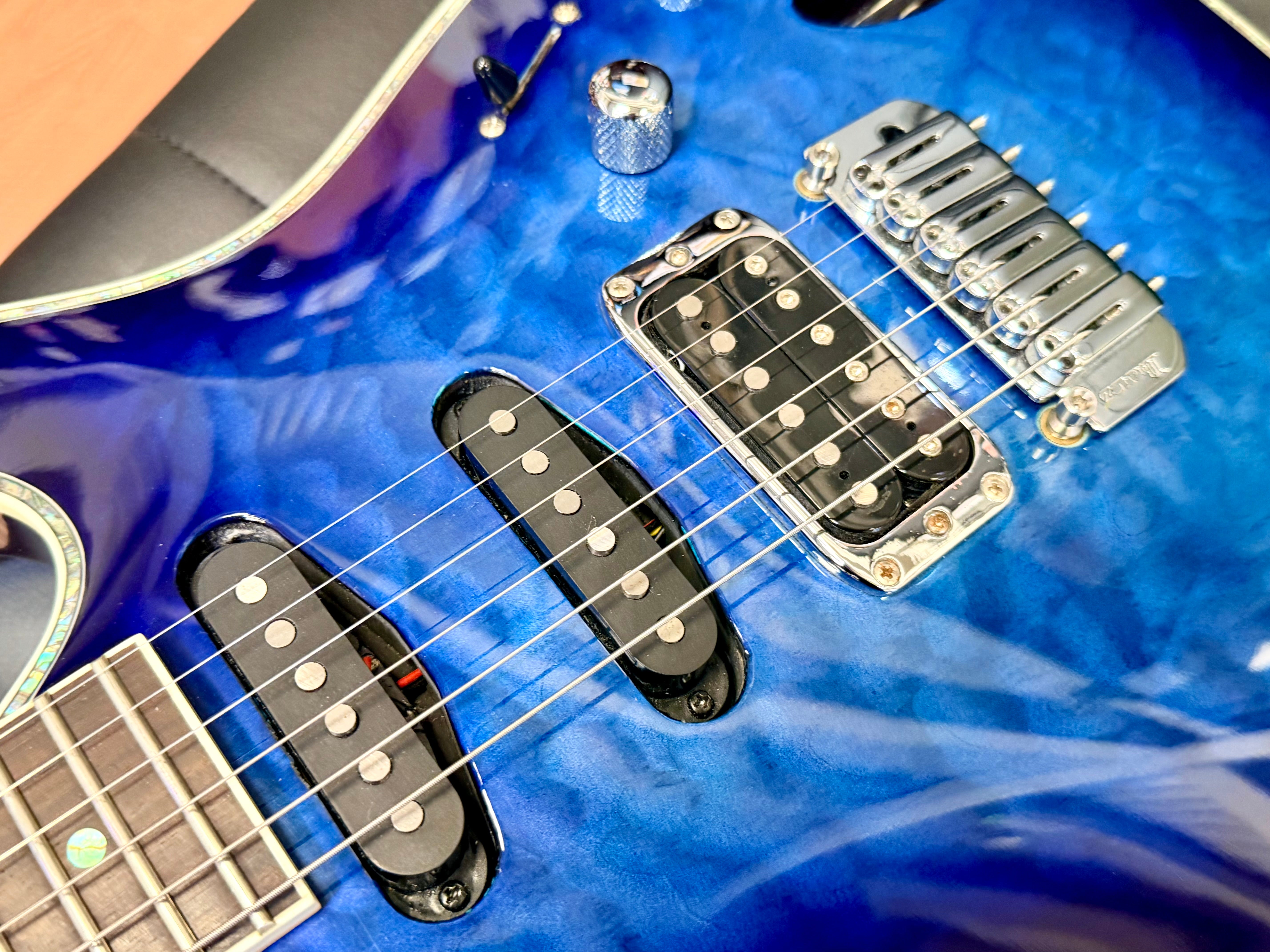 ✨2016✨ Ibanez SA360NQM-SPB~ Sapphire Blue~ SA Series Superstrat HSS Guitar!
