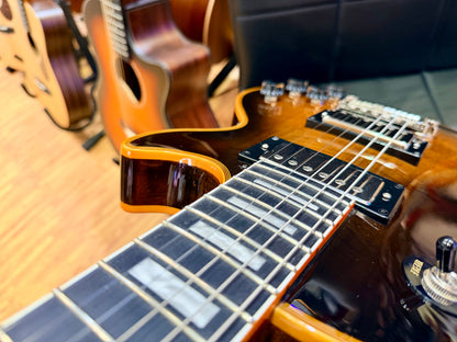 🔥2025🔥 Epiphone Les Paul Custom Widow Orange Burst~ Inspired by Gibson + Bag!