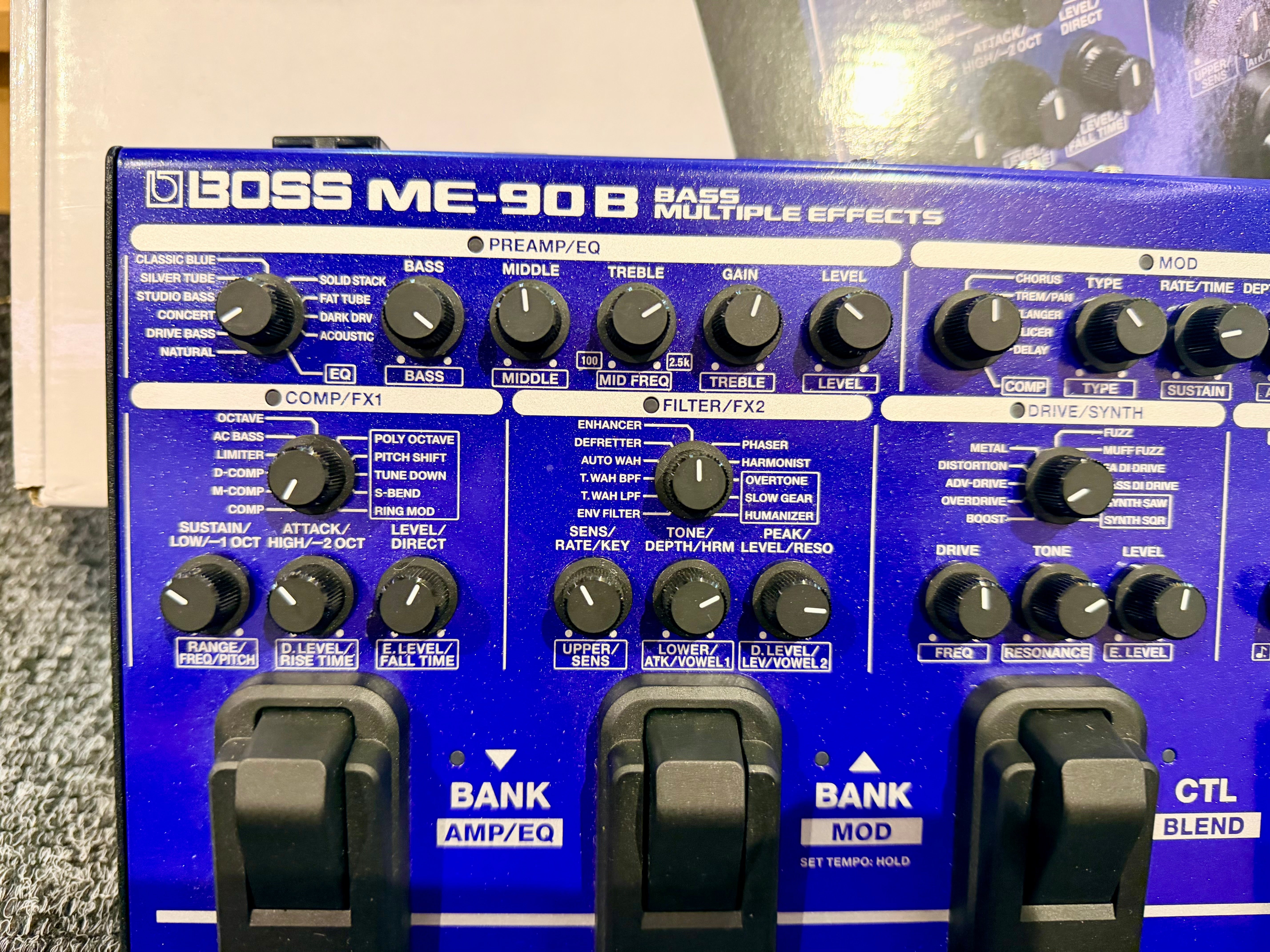 🎸MINT🎸 BOSS ME-90B Bass Guitar Multi-Effects Pedal~ FX Unit~ Processor~ Boxed!