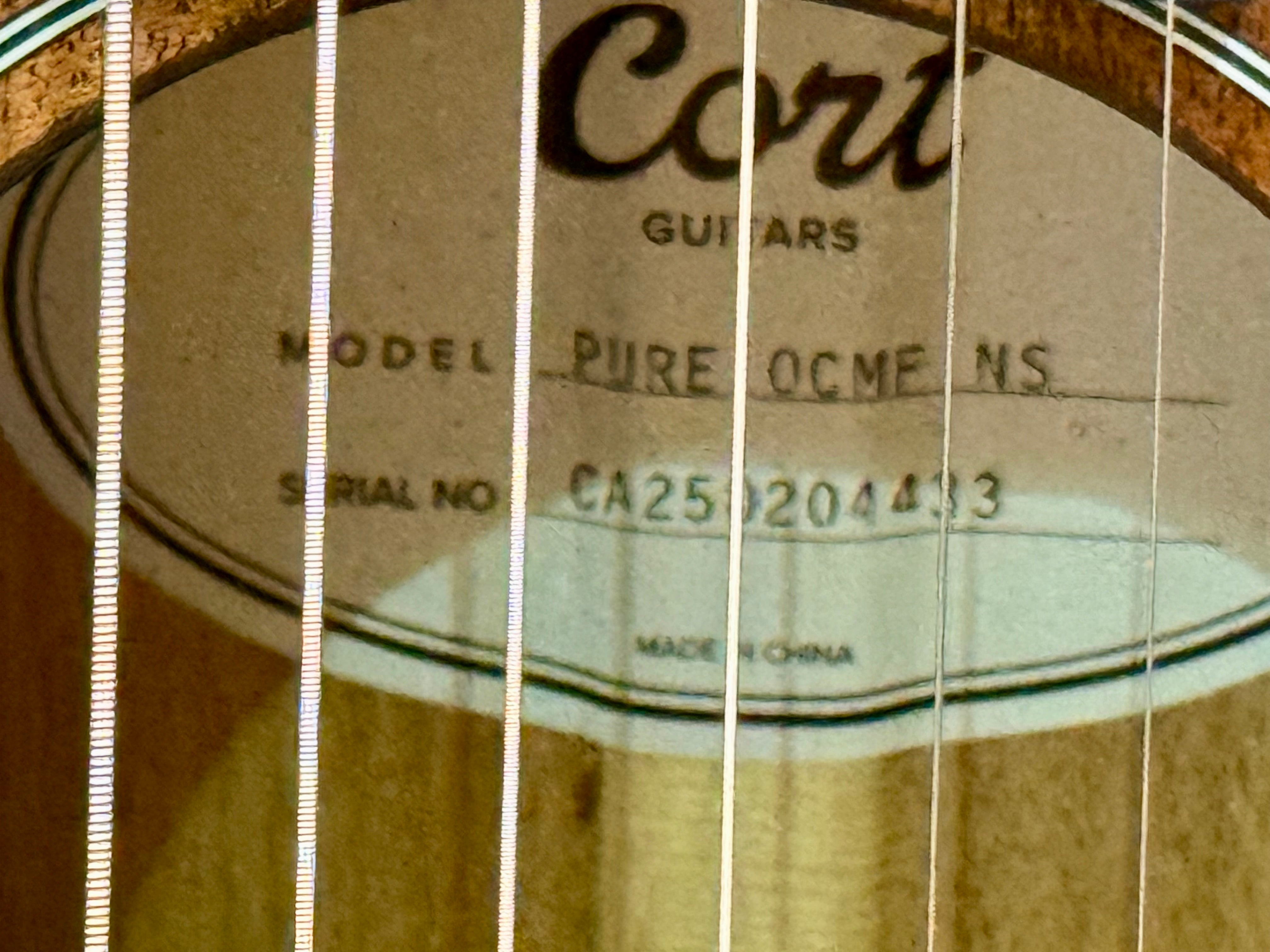 🌟2025 NEW MODEL🌟 Cort Pure OCMF All-Solid Mahogany Electro-Acoustic~ Gig Bag!