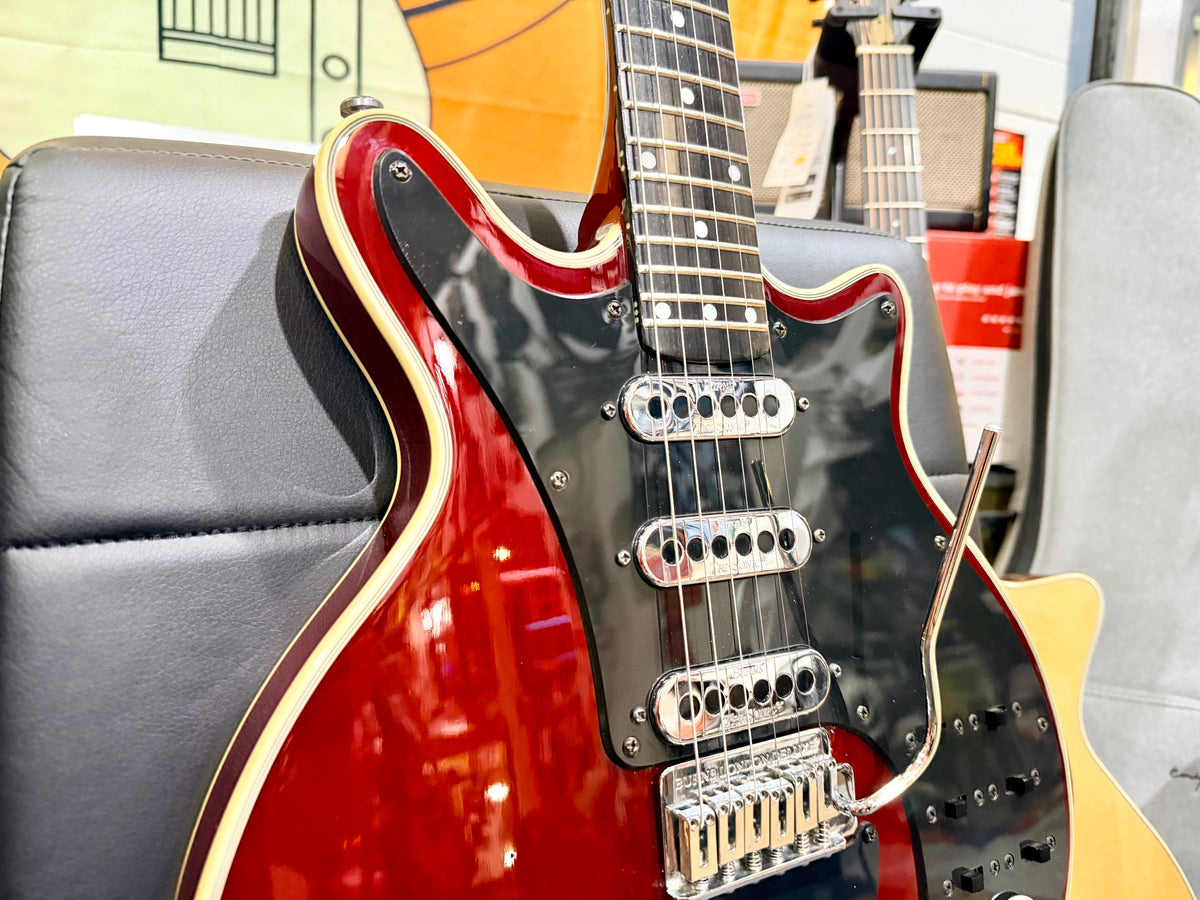 ⚡️2003⚡️ Burns London Brian May Signature Red Special~ Cherry Red Korean Made!