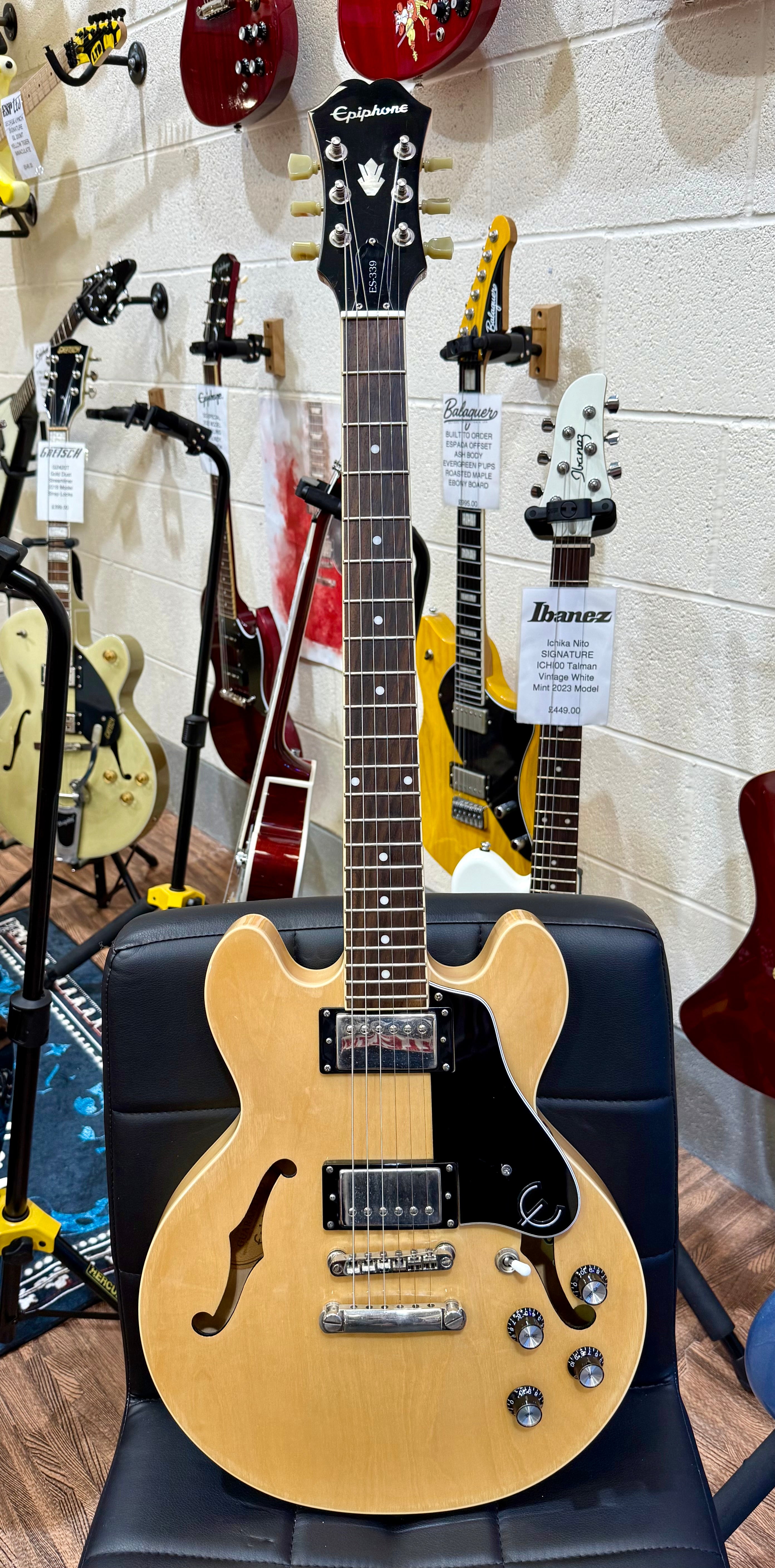 🌟2012🌟 Epiphone ES-339 Hollowbody~ Natural Gloss~ Electric Guitar!