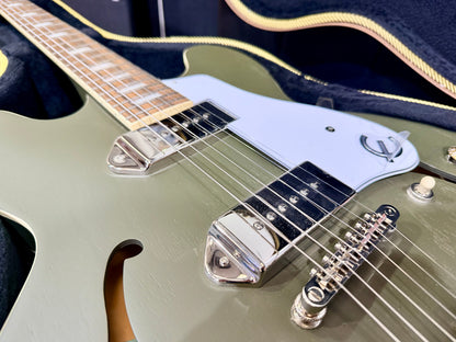✨2024✨ Epiphone Casino Worn Olive Drab Hollowbody Guitar + Hard Case~ MINT!
