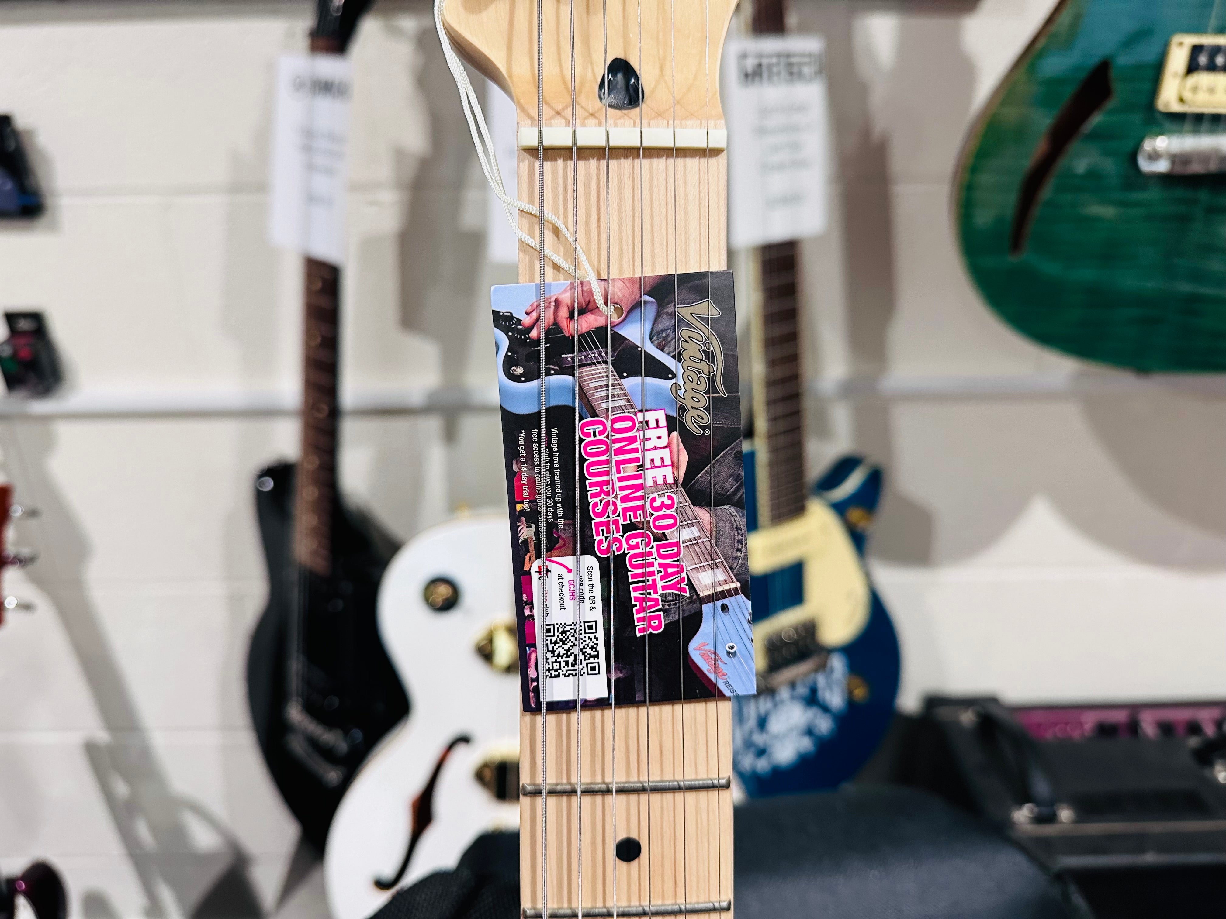 🌟NEW🌟 Vintage V20 Coaster Telecaster Bundle Starter Pack Amp/Bag~ Butterscotch