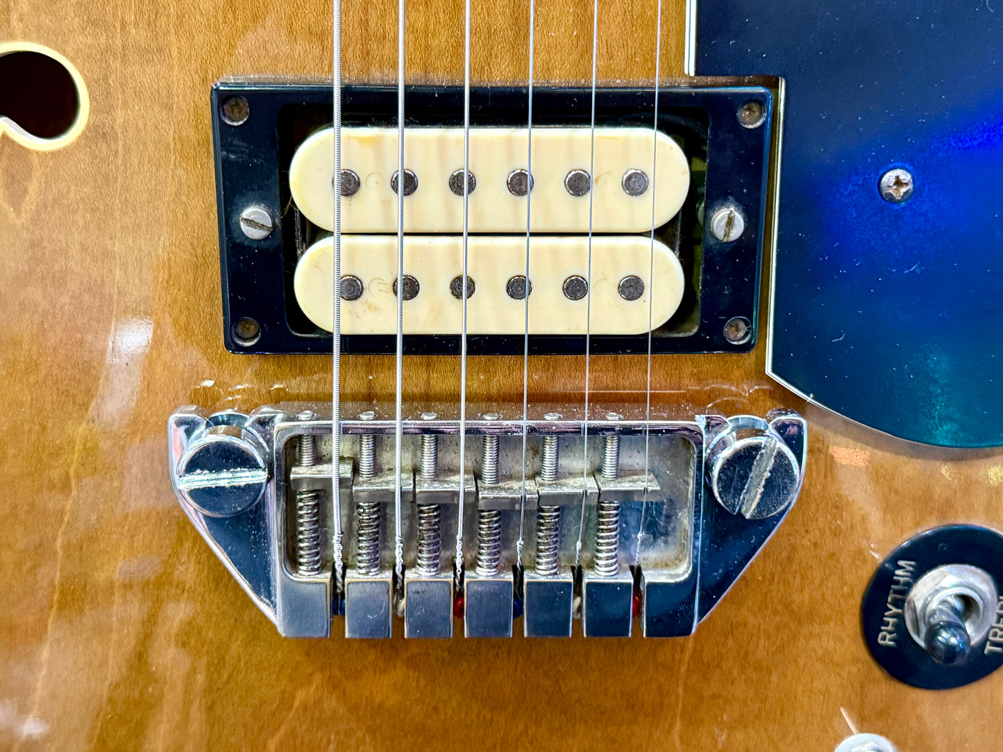 🌟 VINTAGE 1980🌟 Hofner T4ST Hollow-Body Electric Guitar~ West Germany~ Walnut!