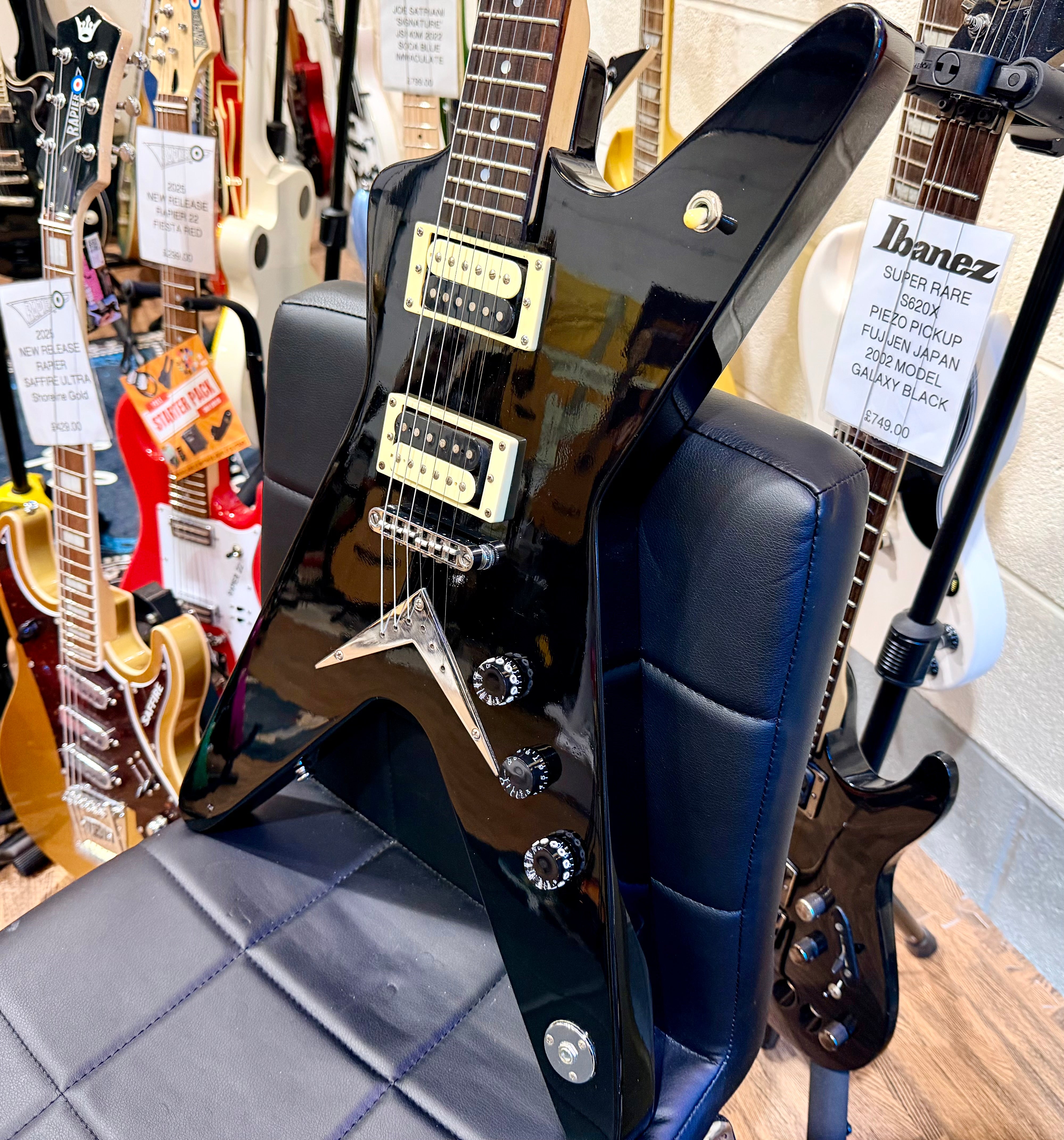 🔥 DIMEBAG DARRELL 🔥 Dean DBD T Tribute ML Dimebag Model~ Gloss Black~ Mid 00’s