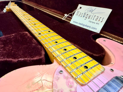 ✨2018✨ Nash Guitars T-68 Pink Paisley Telecaster Relic~ Lollar Pickups + Case!