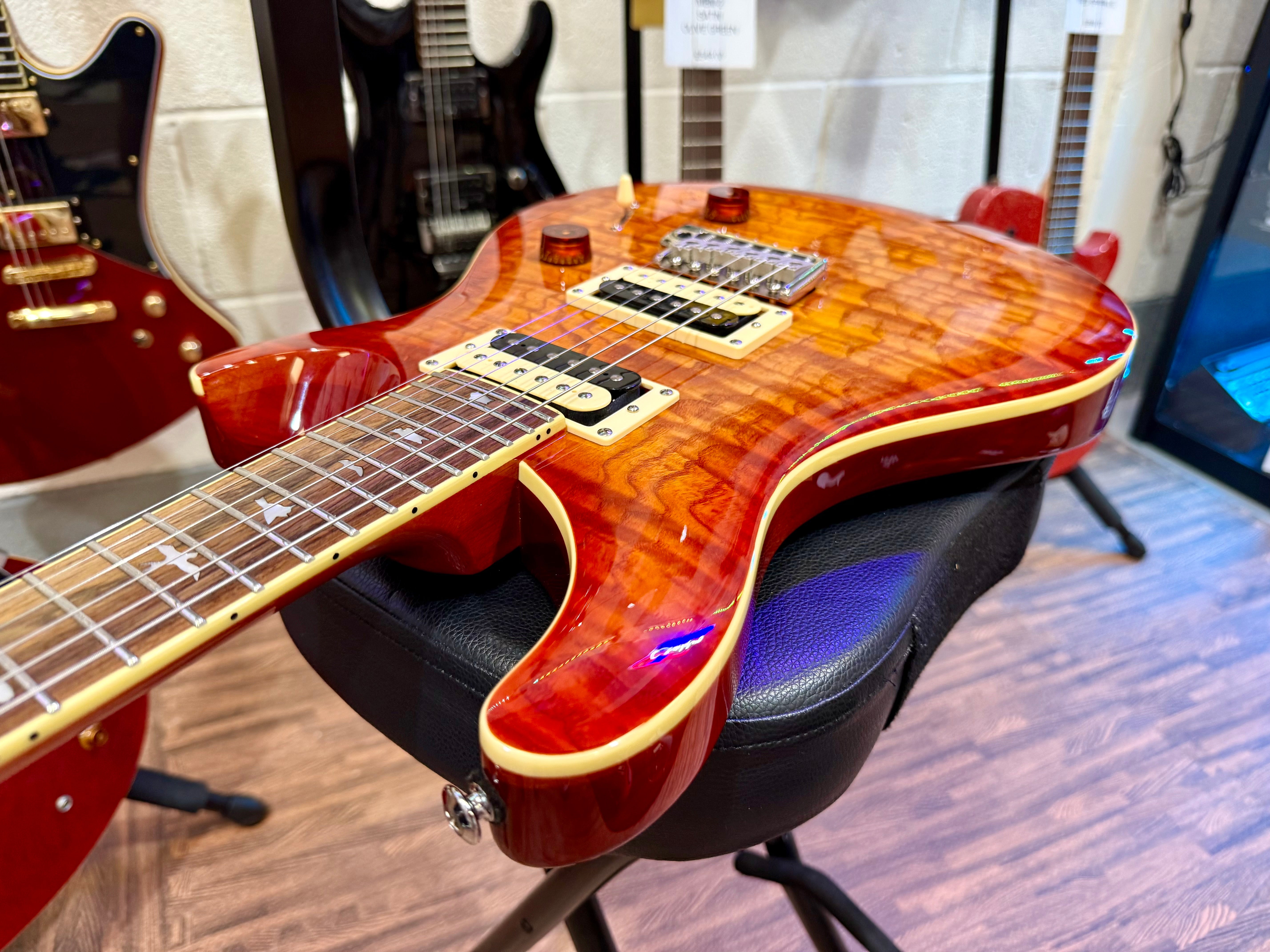 🔥LIMITED EDITION🔥 PRS SE Custom 24 Burled Ash~ Vintage Sunburst~ 2019~ RARE!