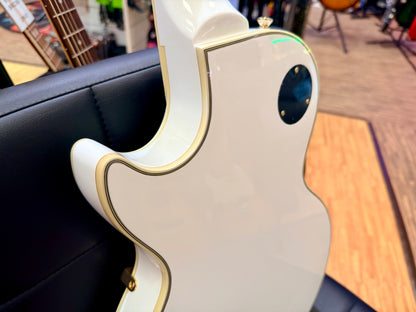 🔥2024🔥 Epiphone Inspired By Gibson Custom Les Paul~ Alpine White~ USA Pickups!