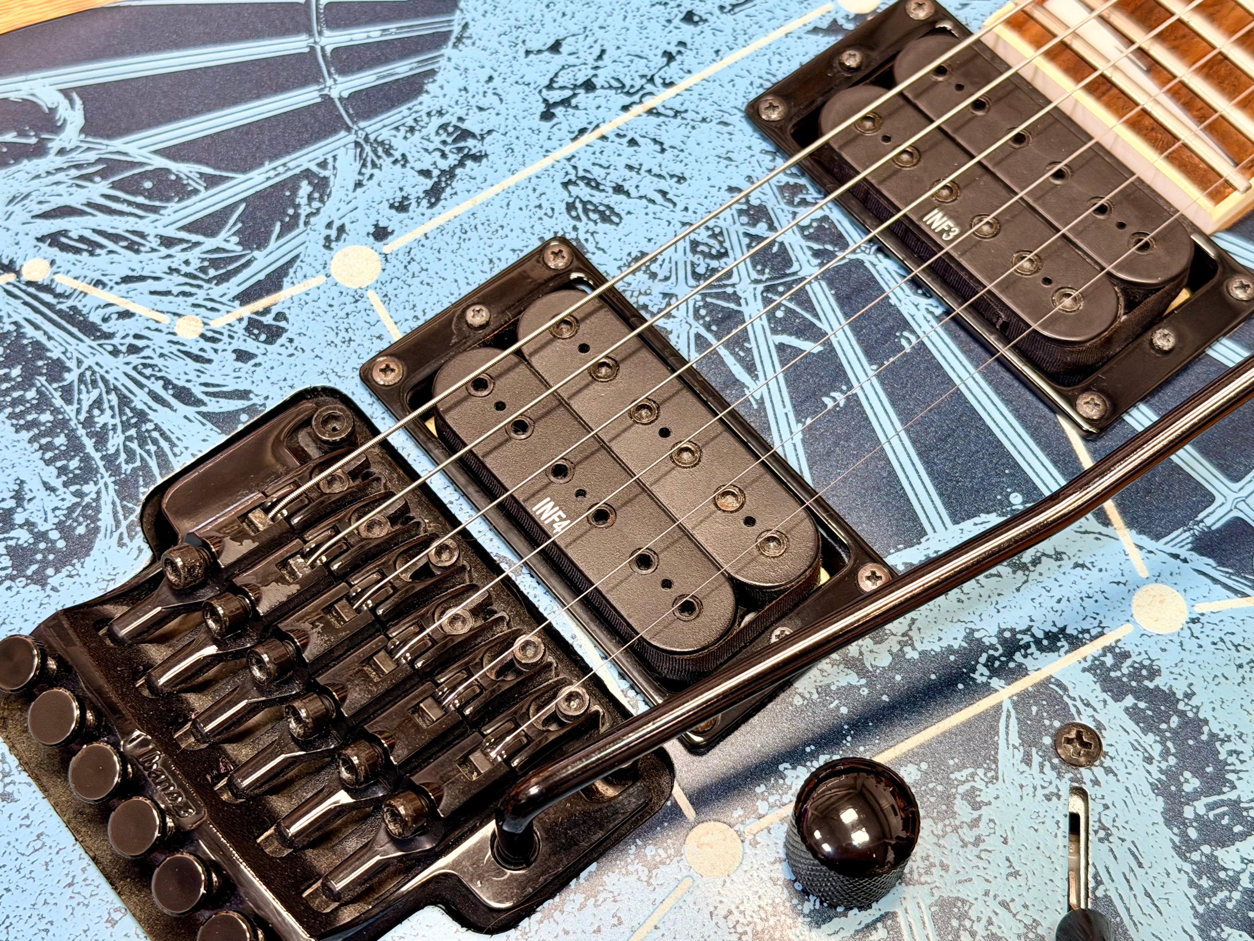 🔥RARE🔥 Ibanez RG09LTD Pegasus Royal Blue~ 2009 Limited Edition~ Glow In The Dark!