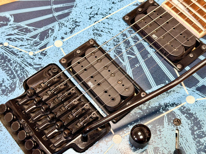 🔥RARE🔥 Ibanez RG09LTD Pegasus Royal Blue~ 2009 Limited Edition~ Glow In The Dark!
