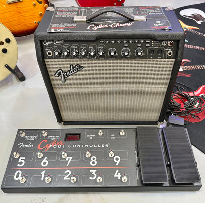 🎸RARE~ CYBER FOOT CONTROLLER🎸 Fender Cyber Champ 65w Guitar Combo Amplifier!