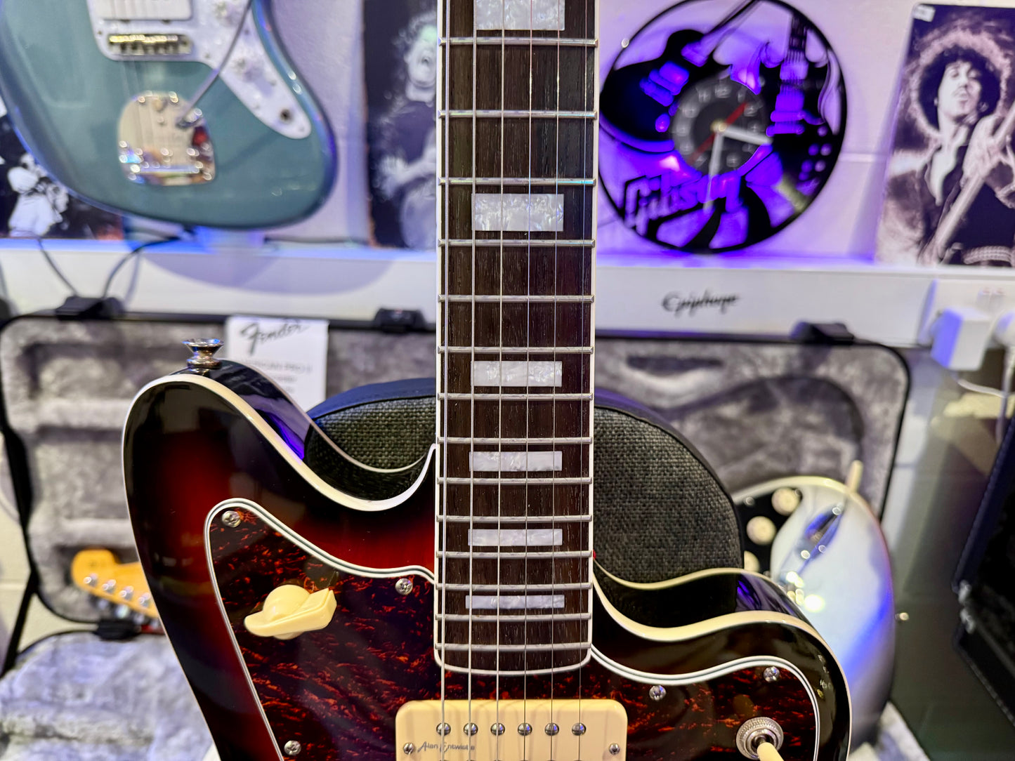 🔥MINT 2023🔥 Revelation RJT-60 TL Thinline~ Vintage Sunburst~ Jazzmaster Style