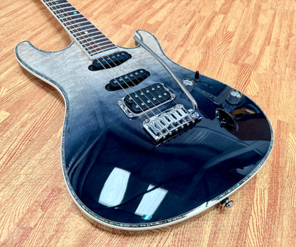 🔥2024🔥 Ibanez SA360NQM Black Mirage Gradation HSS Electric Guitar~ MINT!