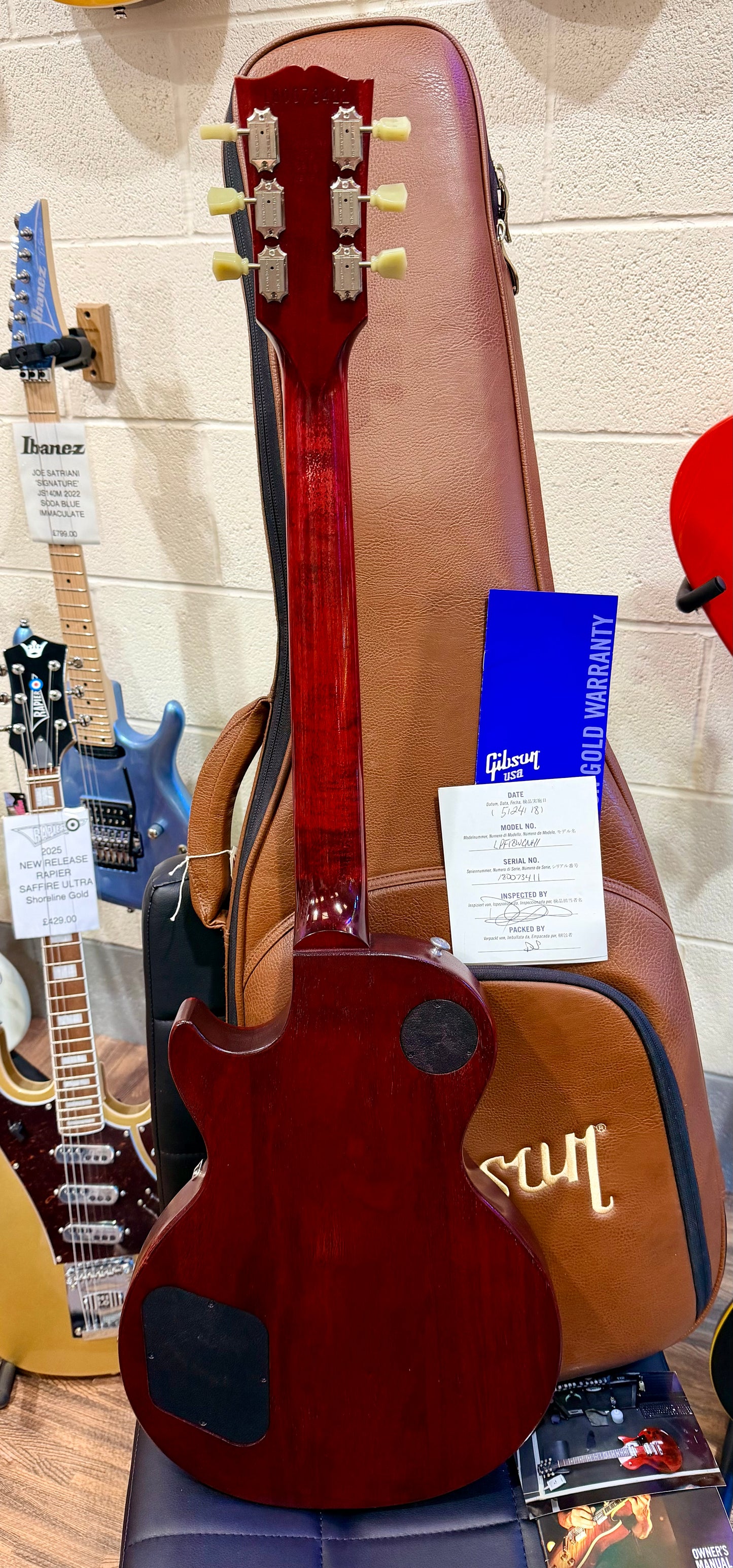 🌟2018🌟 Gibson USA Les Paul Studio Faded~ Worn Cherry~ Deluxe Gig Bag & Docs!