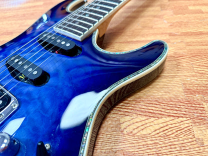 ✨2016✨ Ibanez SA360NQM-SPB~ Sapphire Blue~ SA Series Superstrat HSS Guitar!