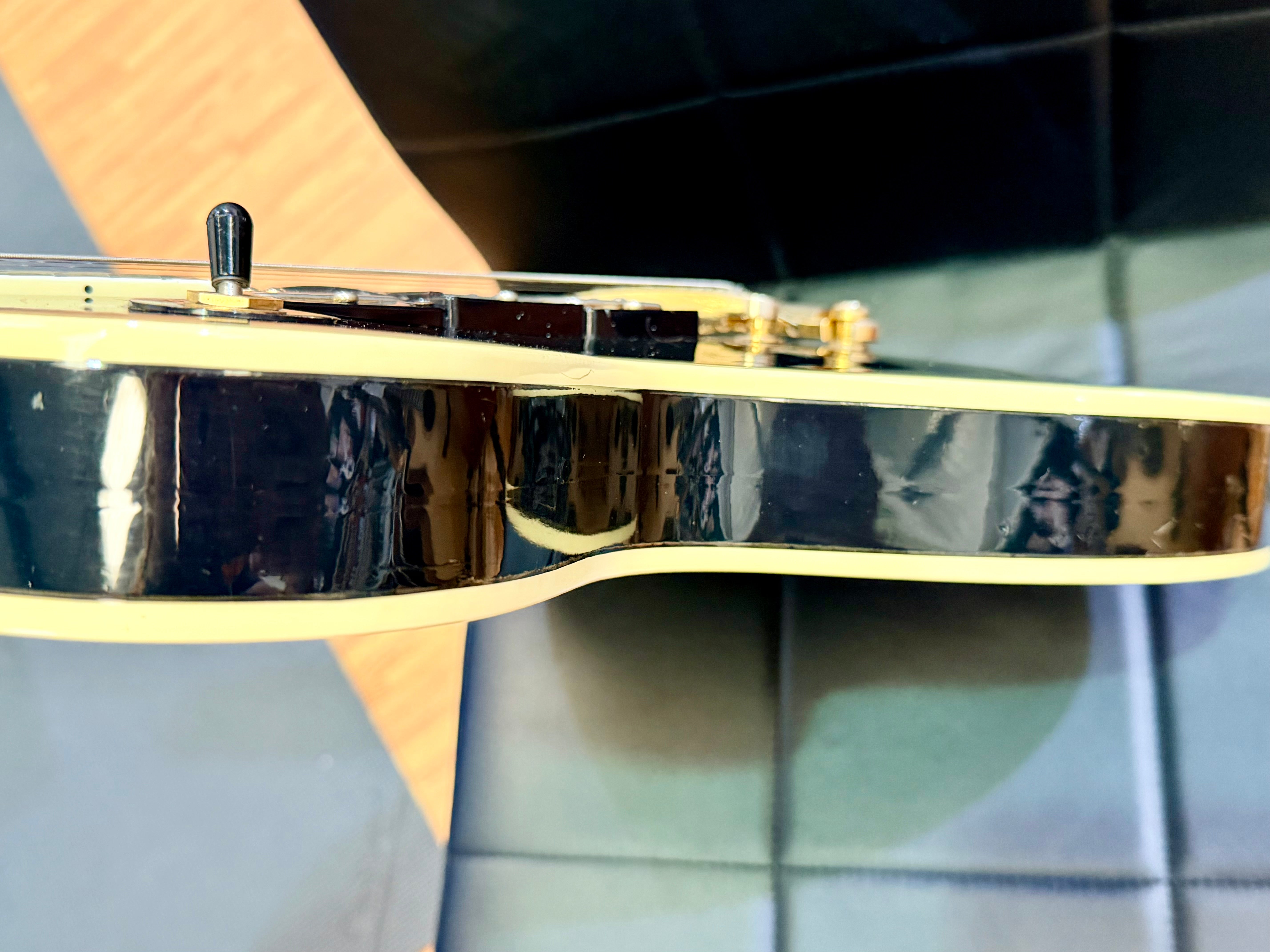 🇯🇵 RARE 🇯🇵 1970s Antoria Les Paul Custom~ Black Beauty 3 Pickup MIJ Japan!