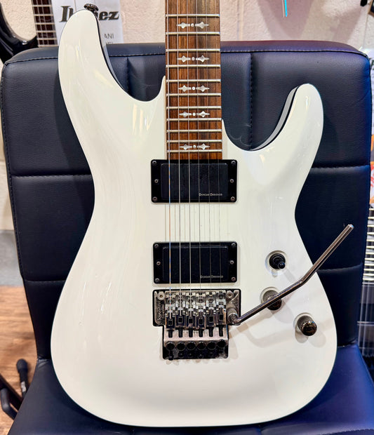 🔥2015🔥 Schecter Demon 6 FR Electric Guitar~ Vintage White~ Floyd Rose!