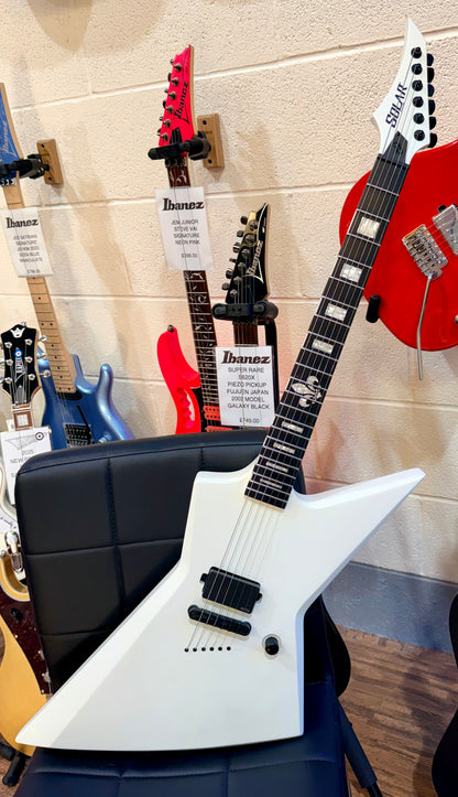 🔥2022🔥 Solar E1.6KW Kirk Windstein Signature~ Explorer Matte White~EMG~Gig Bag