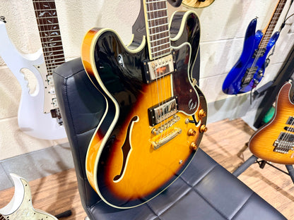 ☀️2013☀️ Epiphone Sheraton ii VS~ Vintage Sunburst~ Hollow-body~ Hard Case!