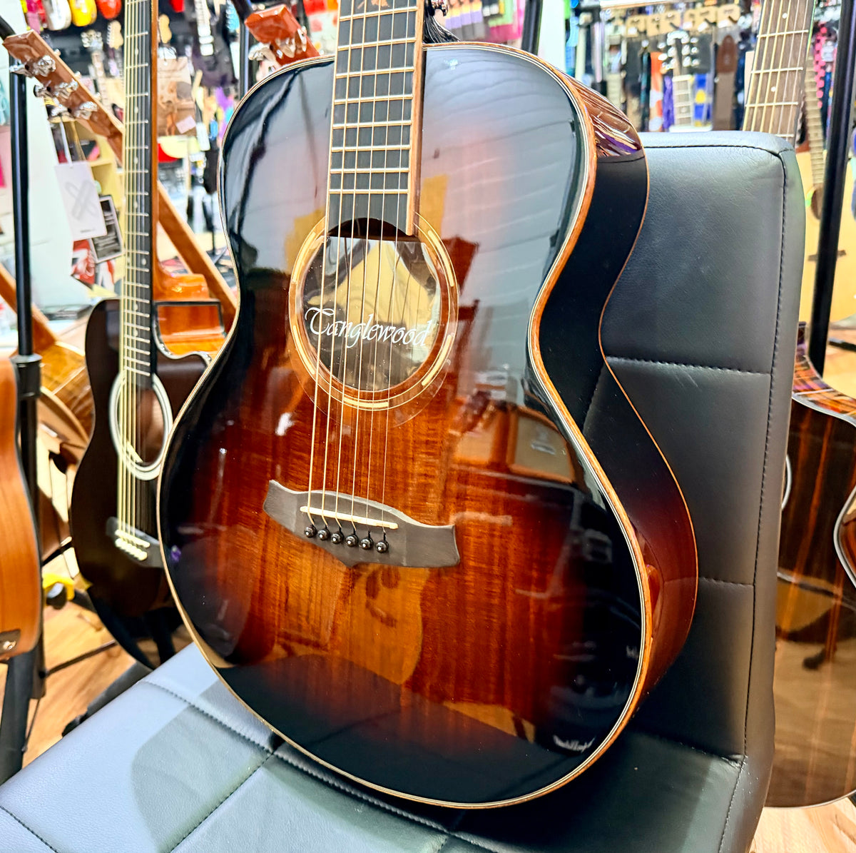 Tanglewood Winterleaf Exotic TWX1EK Electro Acoustic~ Koa~ Autumn Burst Gloss
