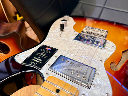 ✨2025✨ Fender American Vintage II 1972 Telecaster Thinline~ 3-Colour Sunburst!