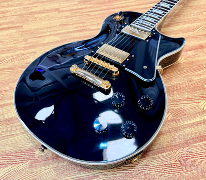 ✨2003✨ Epiphone Les Paul Custom~ Ebony~ Unsung Korea~ Black & Gold~ Cherished!