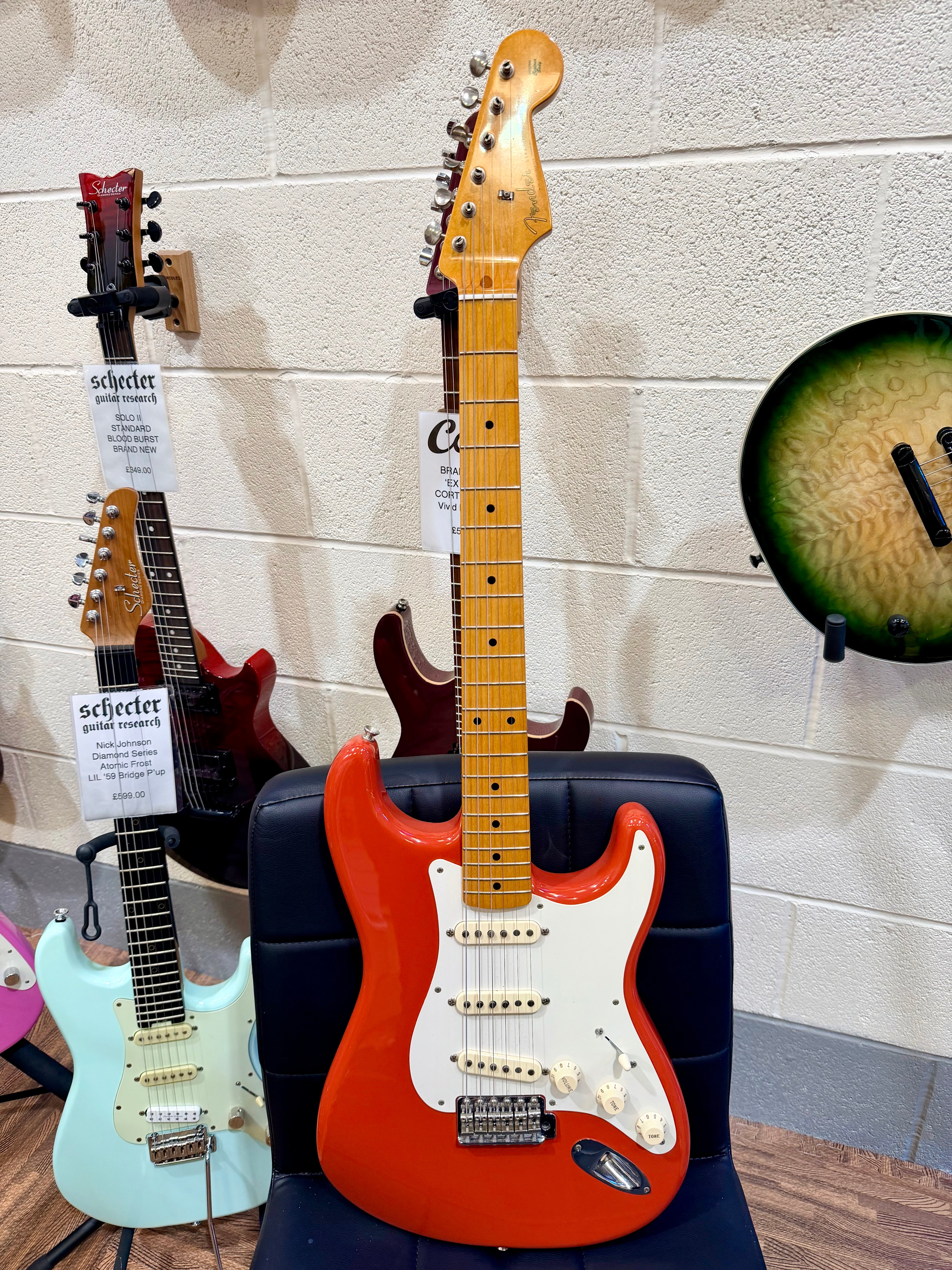 🌟2013🌟 Fender Classic Series 50s Stratocaster~ Fiesta Red~ Mexican MIM Strat!