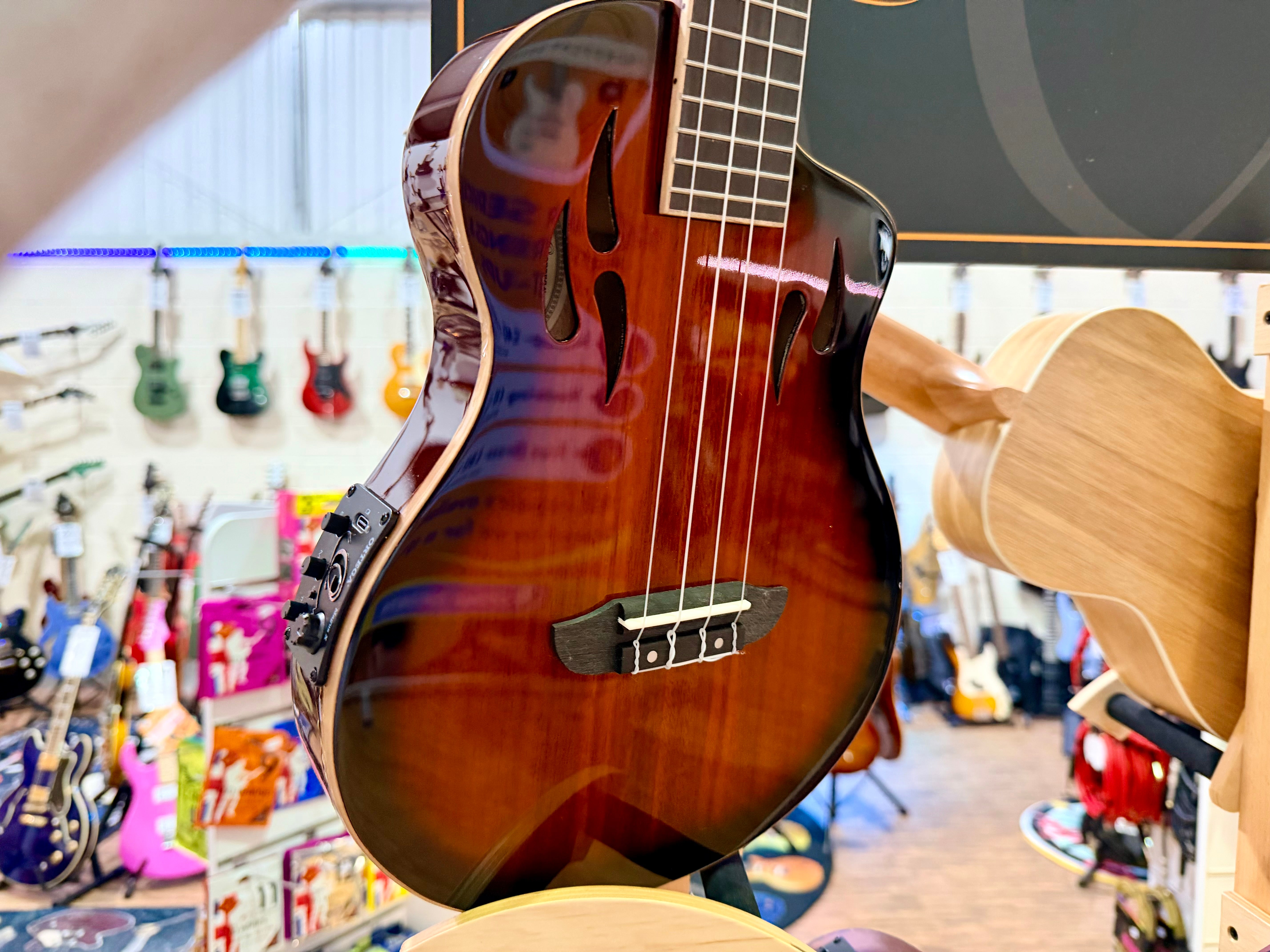 🔥NEW 2025🔥 Ortega Tourplayer Ukelele RTPX-U-ACA~Electric Uke~ Tenor Size + Bag