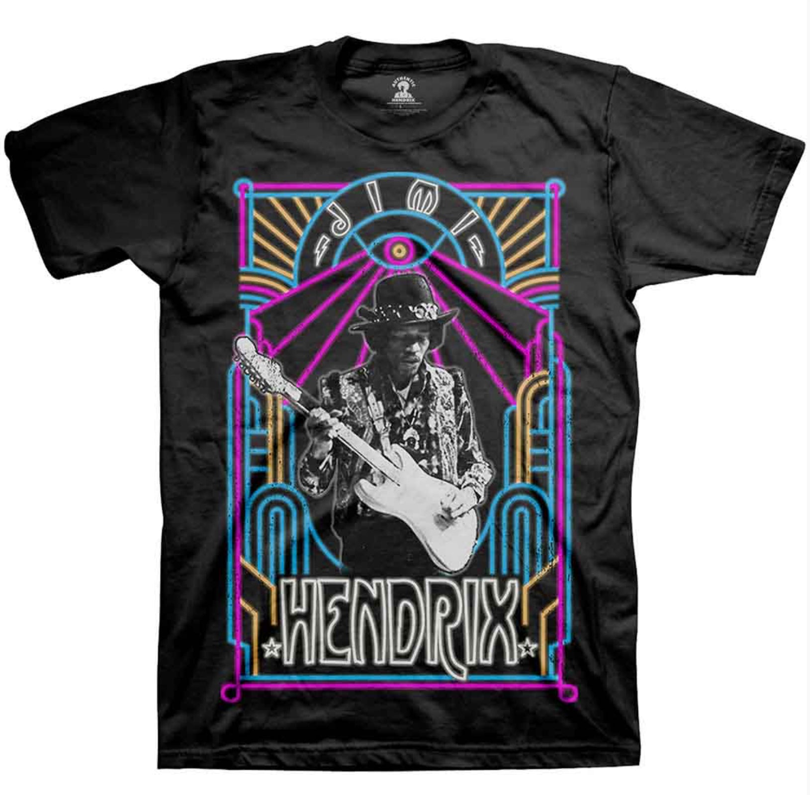Jimi Hendrix Electric Ladyland Neon Unisex T-Shirt~ Official Licensed Unisex Band Merchandise FREE POST