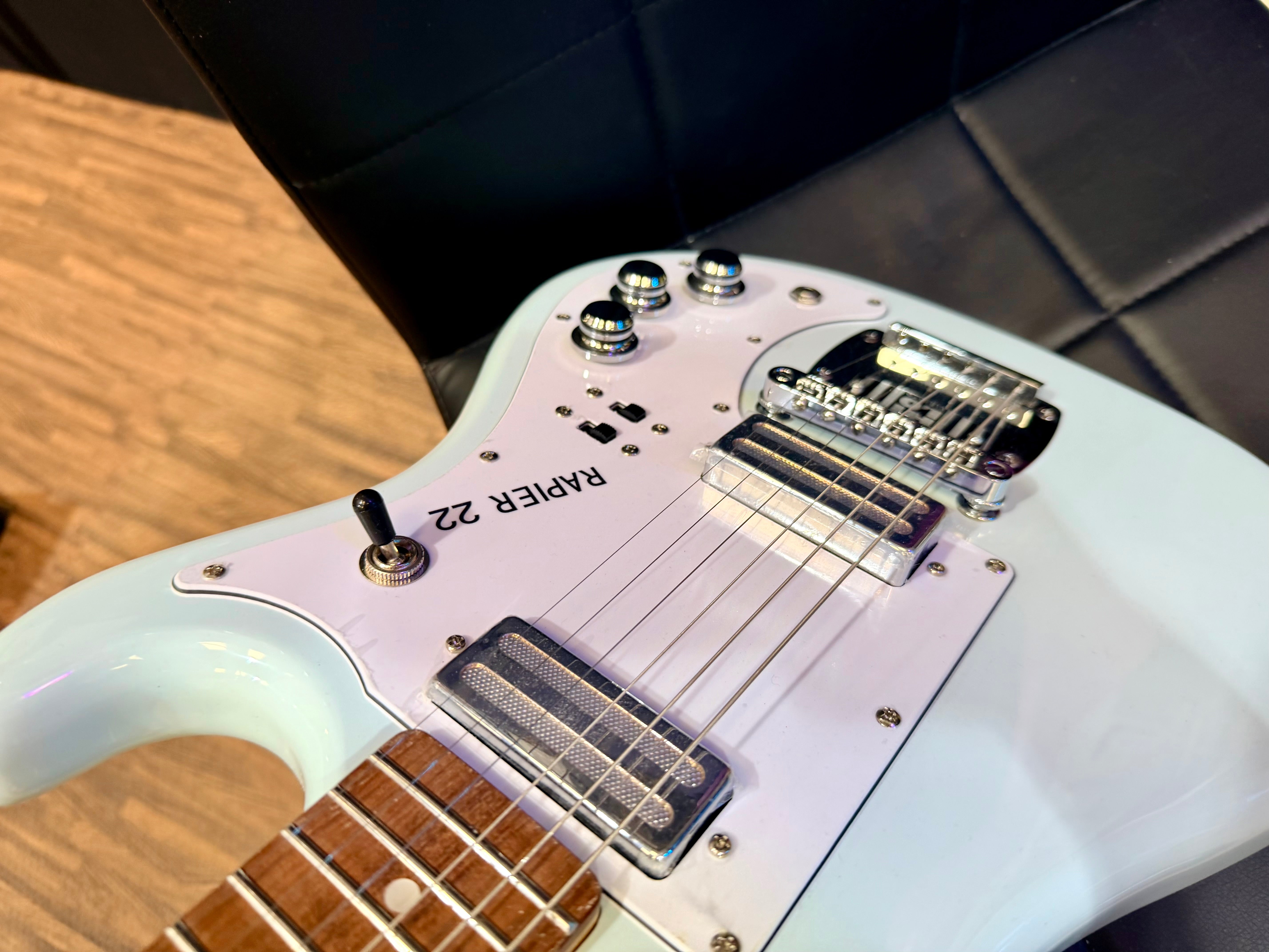 ✨EX-DEMO✨ Rapier 22 Electric Guitar In Daphne Blue~ Alan Entwistle Designed!